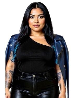 Torrid Sculpting Knit One Shoulder Tank in 3X 22/24 NWT